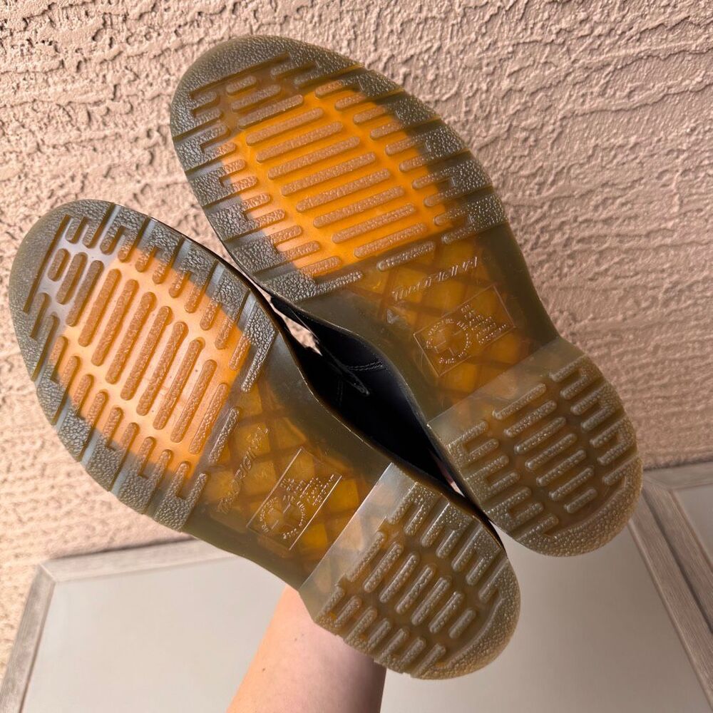Dr. Martens Adrian Snaffle Smooth Leather Kiltie Loafers Black Gold Womens 8US - Picture 7 of 12
